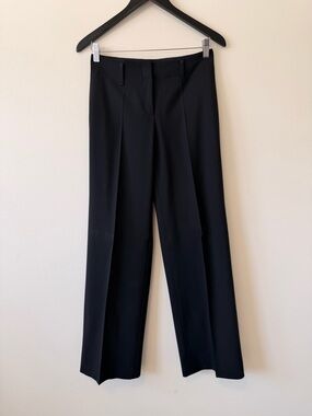 Black Wide-Leg Women's dress pants